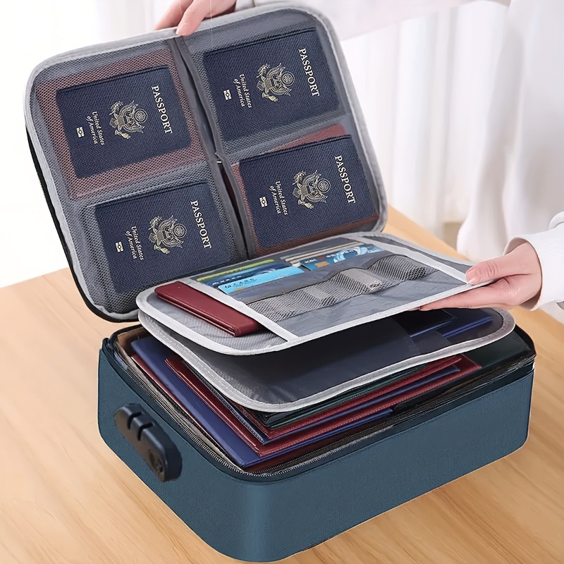 Laptop Accessories Organizer Bag - Sac de rangement de fichiers verrouillable,