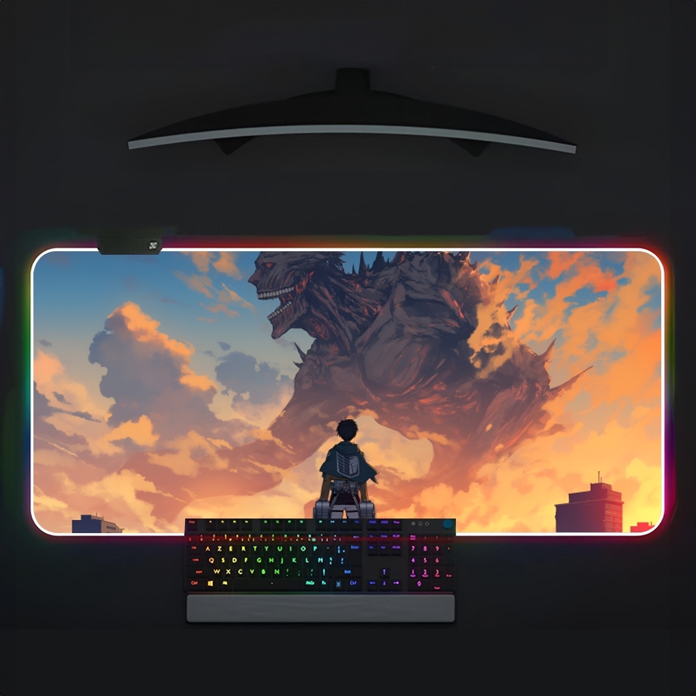 Laptop Accessories Rgb - Tapis de souris Attack On Titan
