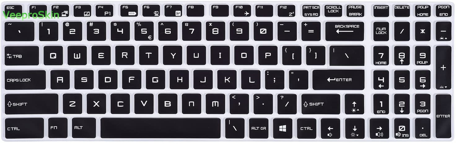 Keyboard Cover Silicone - Protecteur de clavier d'ordinateur portable 17.3