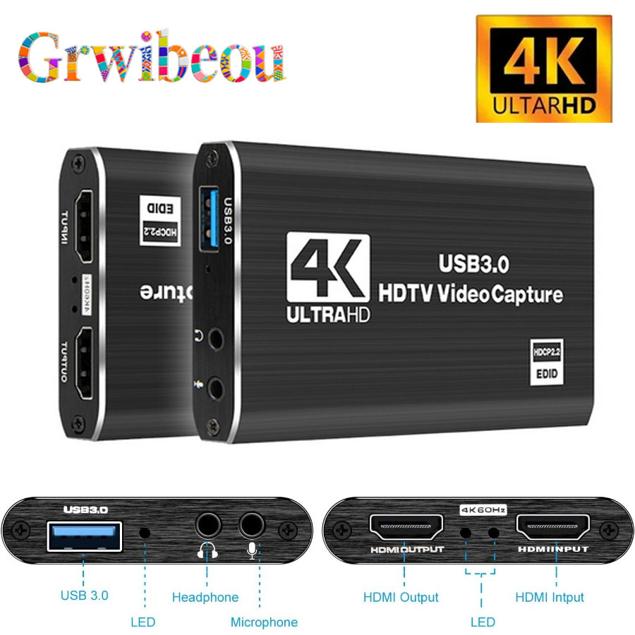 Monitor Portable Usb - Carte d'acquisition vidéo 4K USB 3.0,