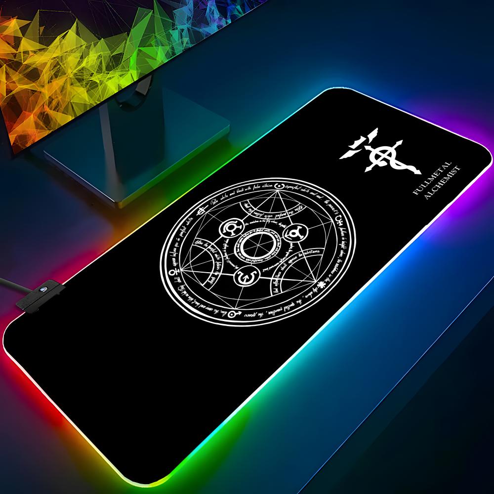 Laptop Accessories Rgb - Tapis de souris Fullmetal Alchemist, rétroéclairé