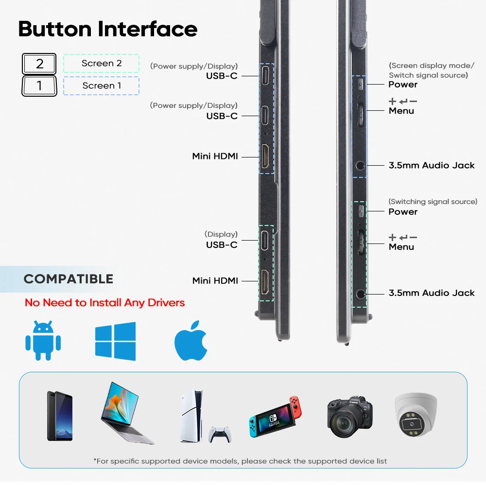 Moniteurs portables pliables 1 - Monitor Portable Usb avis et prix
