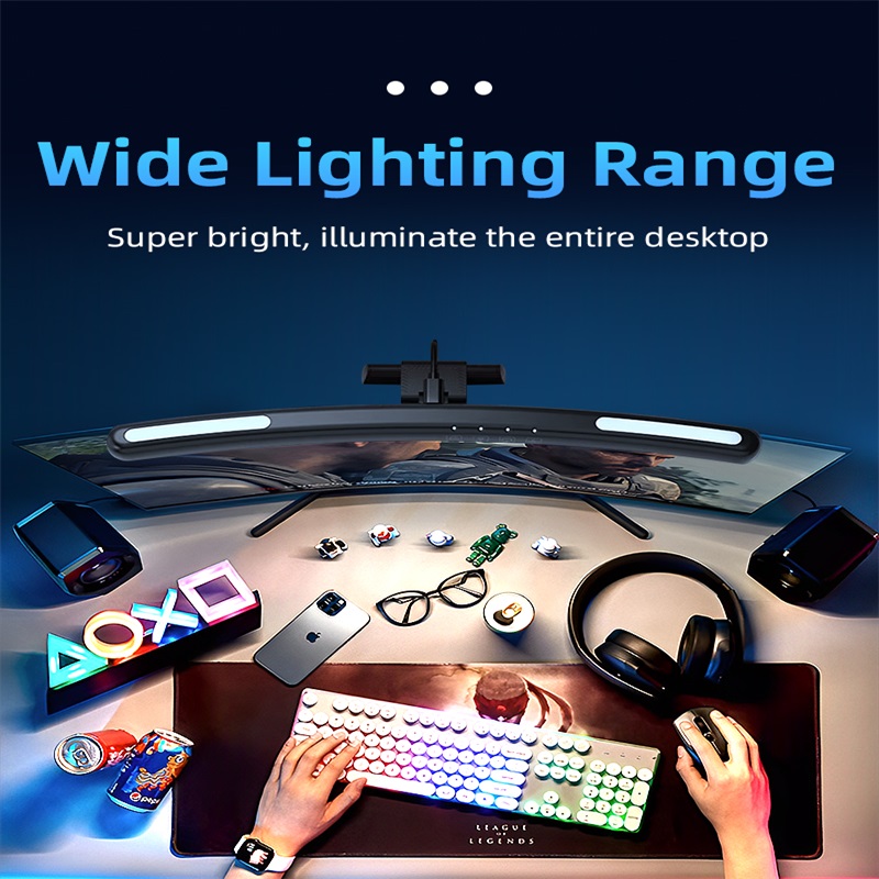 Moniteur LED incurvé barre lum - Laptop Accessories Rgb avis et prix