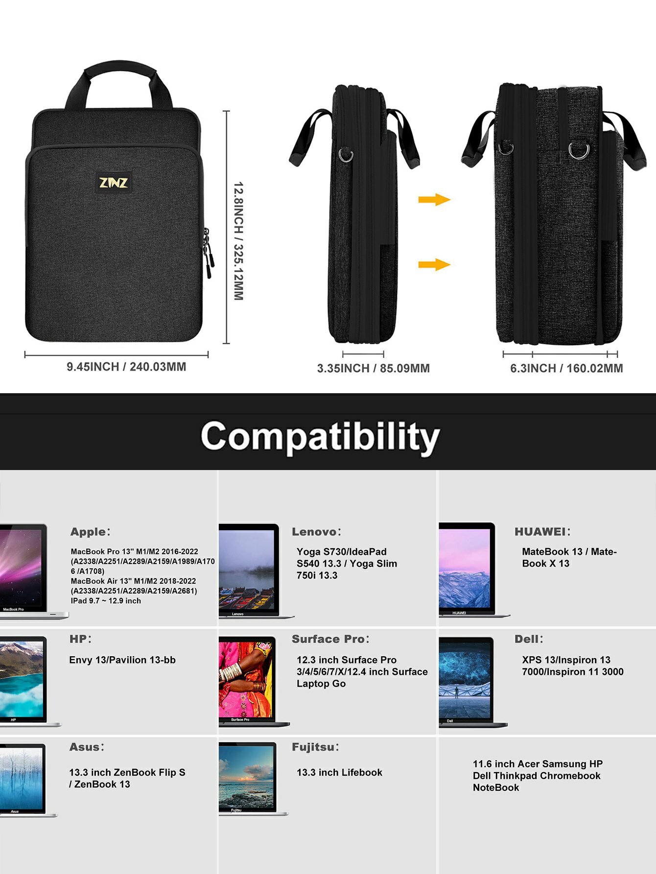 Sac pour ordinateur portable a - Laptop Accessories Organizer Bag avis et prix