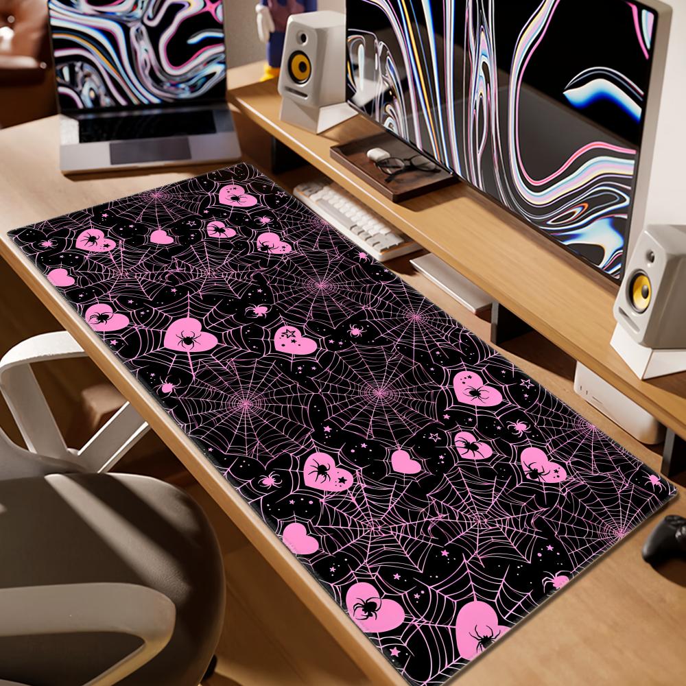 Tapis de bureau 90x40 cm en fo - Laptop Accessories Pink avis et prix