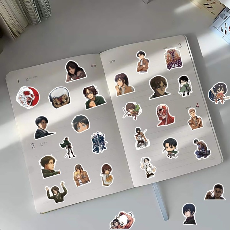 60 autocollants anime Attack o - Laptop Accessory avis et prix