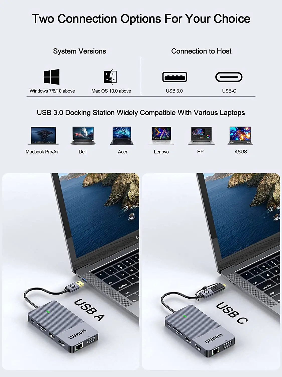 Station d'accueil USB 3.0 QGee - Monitor Portable Usb avis et prix