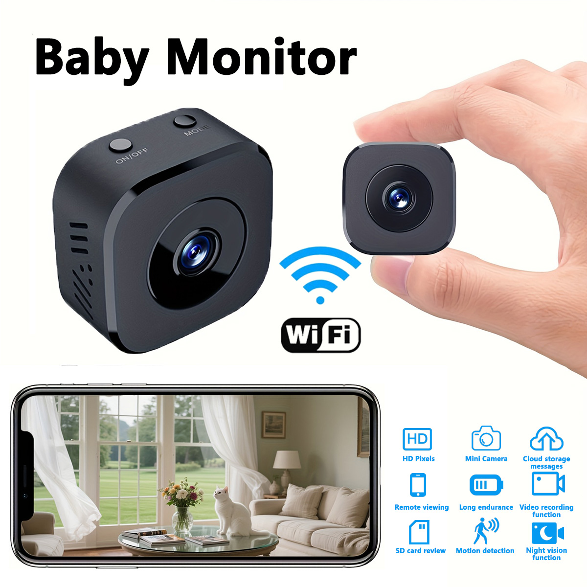 1080P HD Mini caméra WiFi sécu - Monitor Portable Usb avis et prix