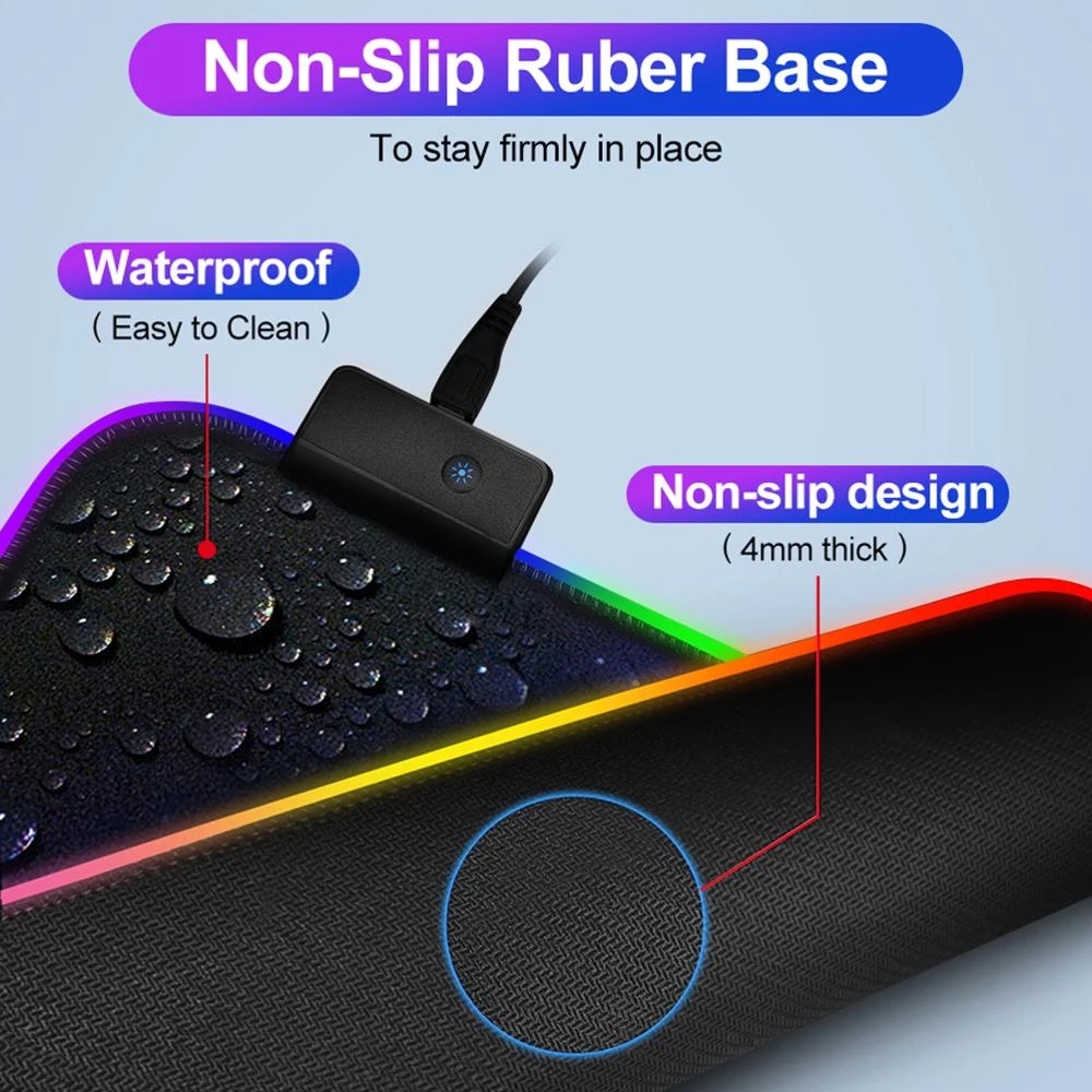 Tapis de souris de jeu RGB ave - Laptop Accessories Rgb avis et prix
