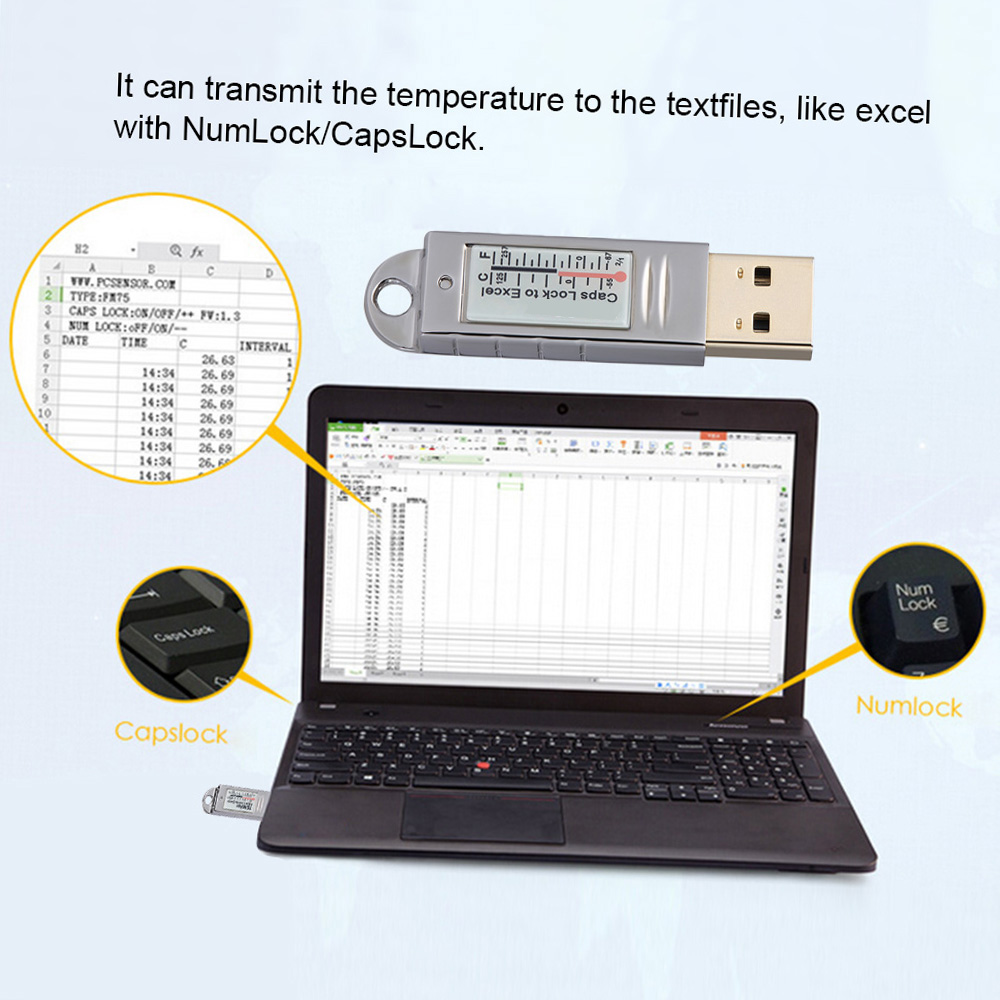 Thermomètre hygromètre USB PCs - Monitor Portable Usb avis et prix